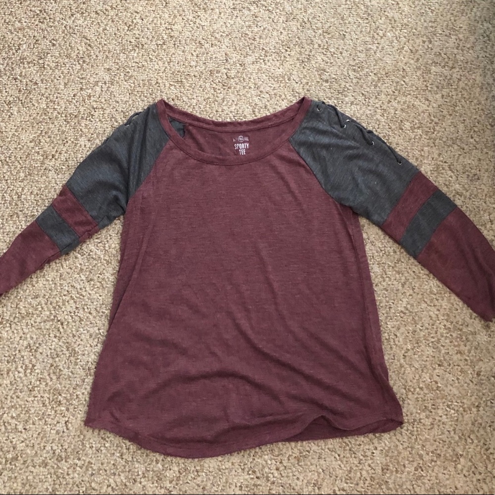 Long sleeve sporty t shirt